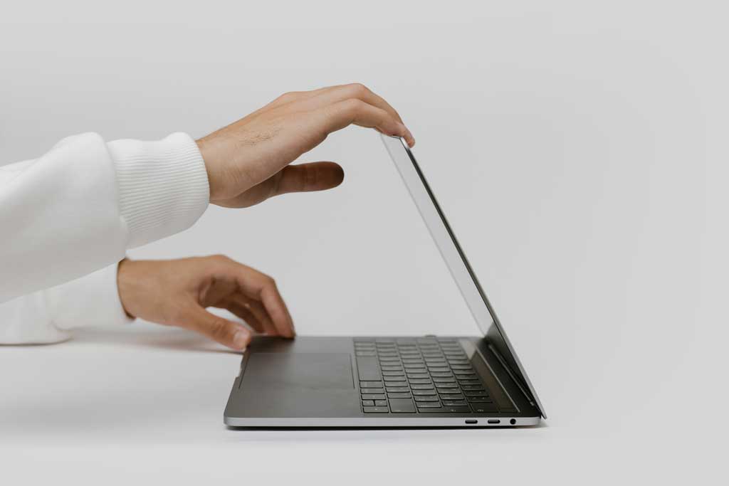 Persona consultando el ordenador, datos abiertos, open data, Gobierno abierto, participación pública, transparencia